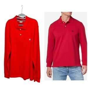 Brooks Brothers Long Sleeve Polo Red XXL